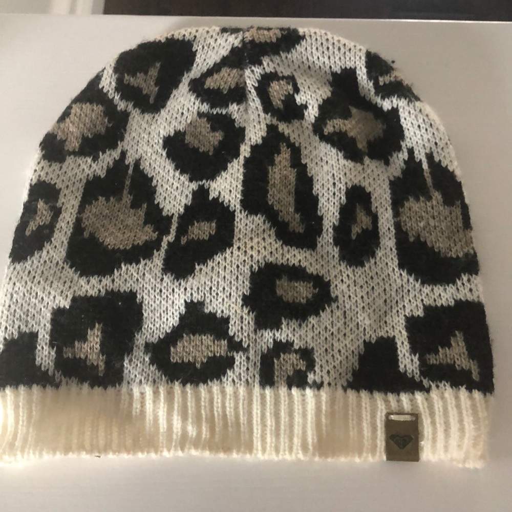 Roxy Leopard Print Beanie